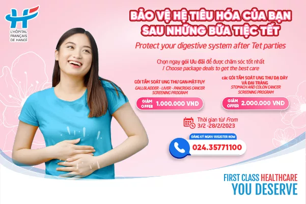 Protect Your Digestive System After Tet Holiday Of Partying - Choose HFH Packages To Get The Best Care