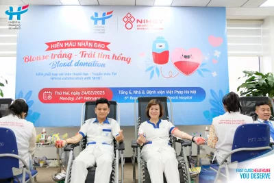 HFH Blood Donation Event: White Blouse – Red Heart!