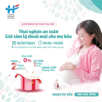 Hội thảo trực tuyến: Thai nghén an toàn - Giữ tâm lý thoải mái cho mẹ bầu