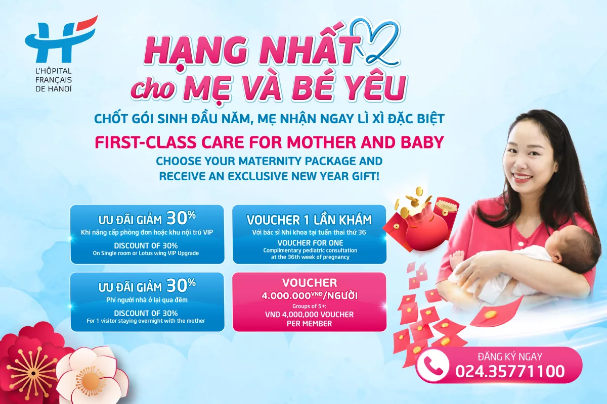 GÓI THAI SẢN HẠNG NHẤT CÙNG MẸ SẴN SÀNG CHÀO ĐÓN BÉ YÊU