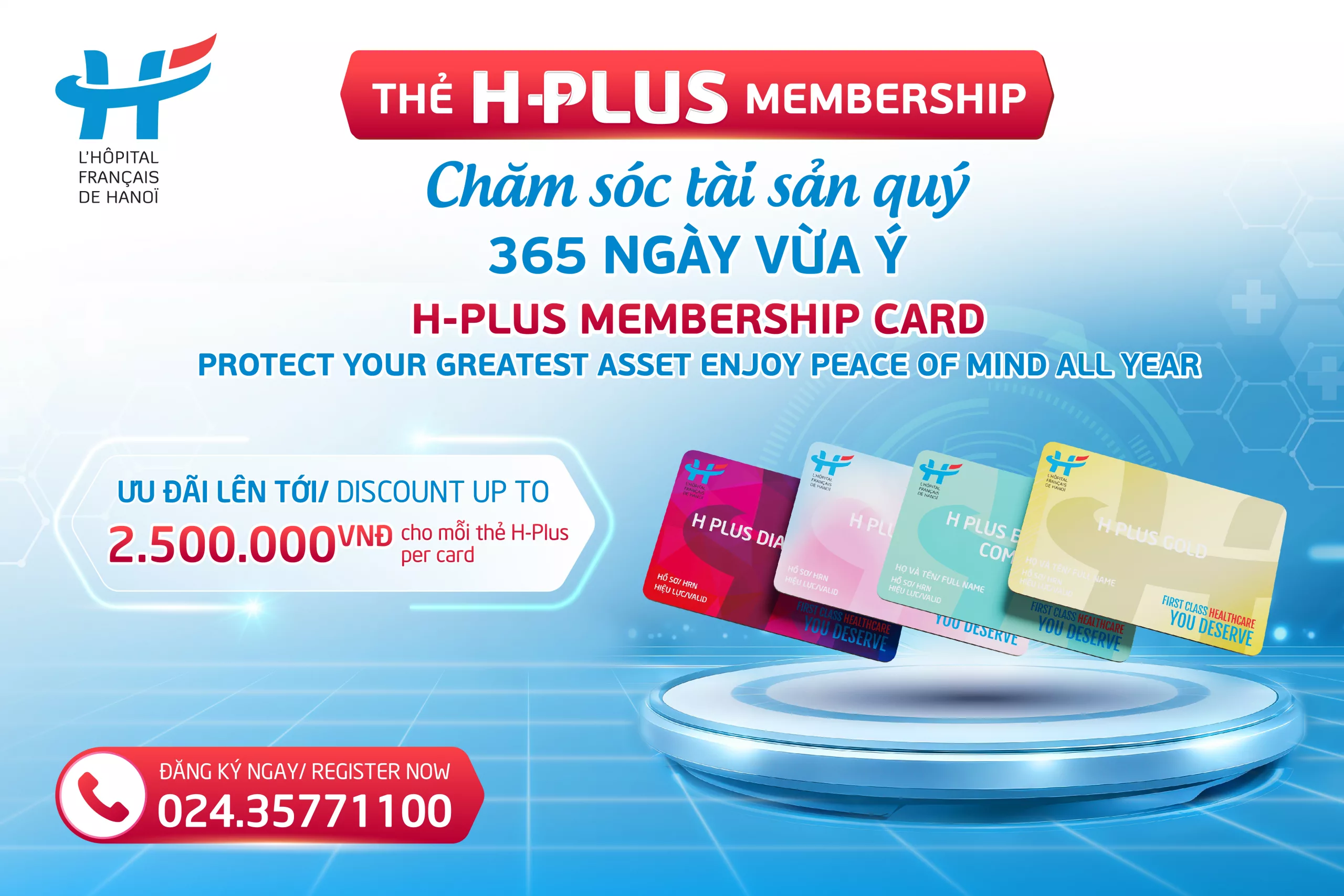 THẺ H PLUS MEMBERSHIP – CHĂM SÓC TÀI SẢN QUÝ, 365 NGÀY VỪA Ý