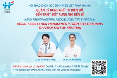 Thư mời tham dự Hội thảo khoa học “Quản lý rung nhĩ: Từ điện đồ đến triệt đốt rung nhĩ bền bỉ” – Ngày 19/10/2024, bệnh viện Việt Pháp Hà Nội