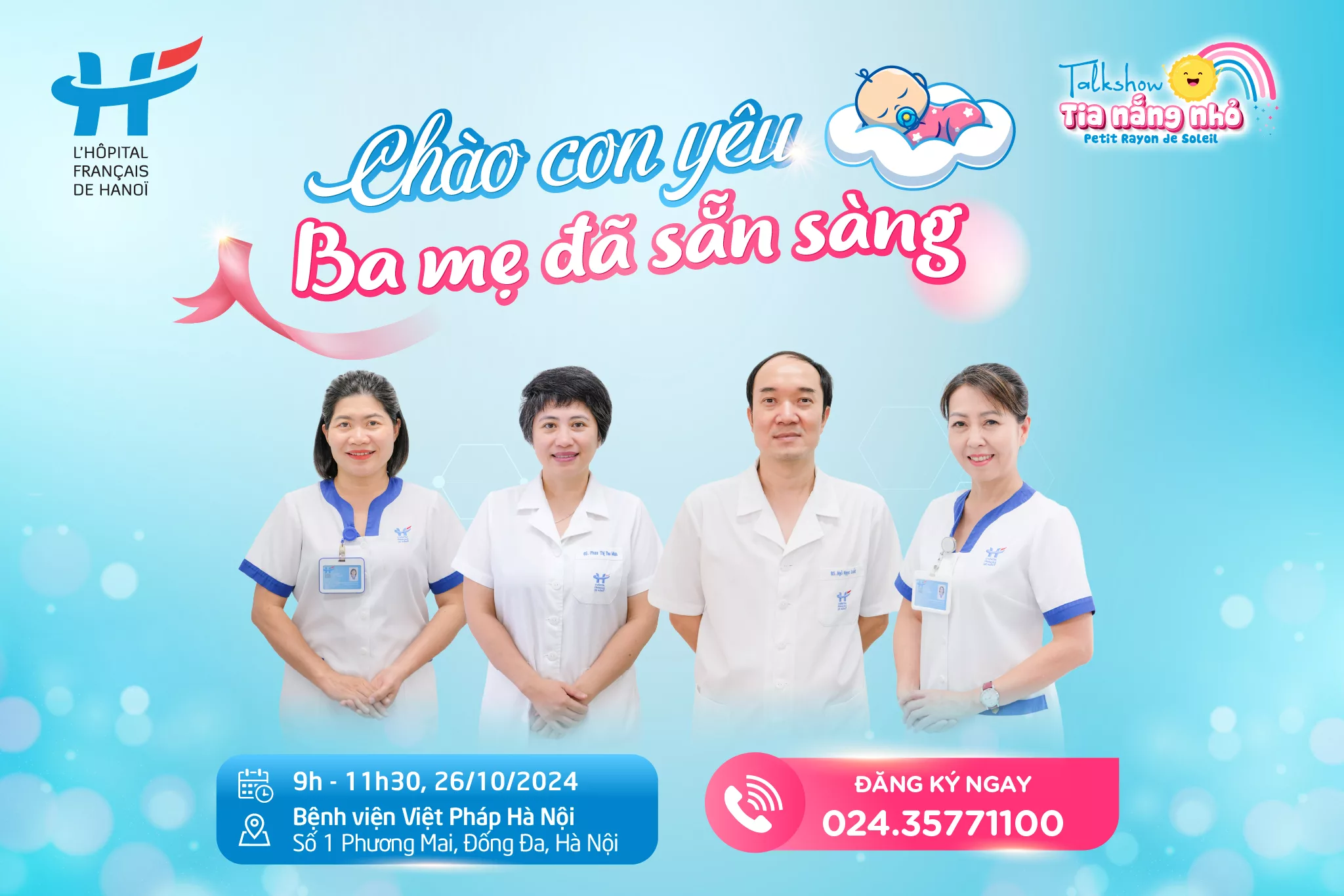 TALKSHOW TIA NẮNG NHỎ: “CHÀO CON YÊU, BA MẸ ĐÃ SẴN SÀNG”