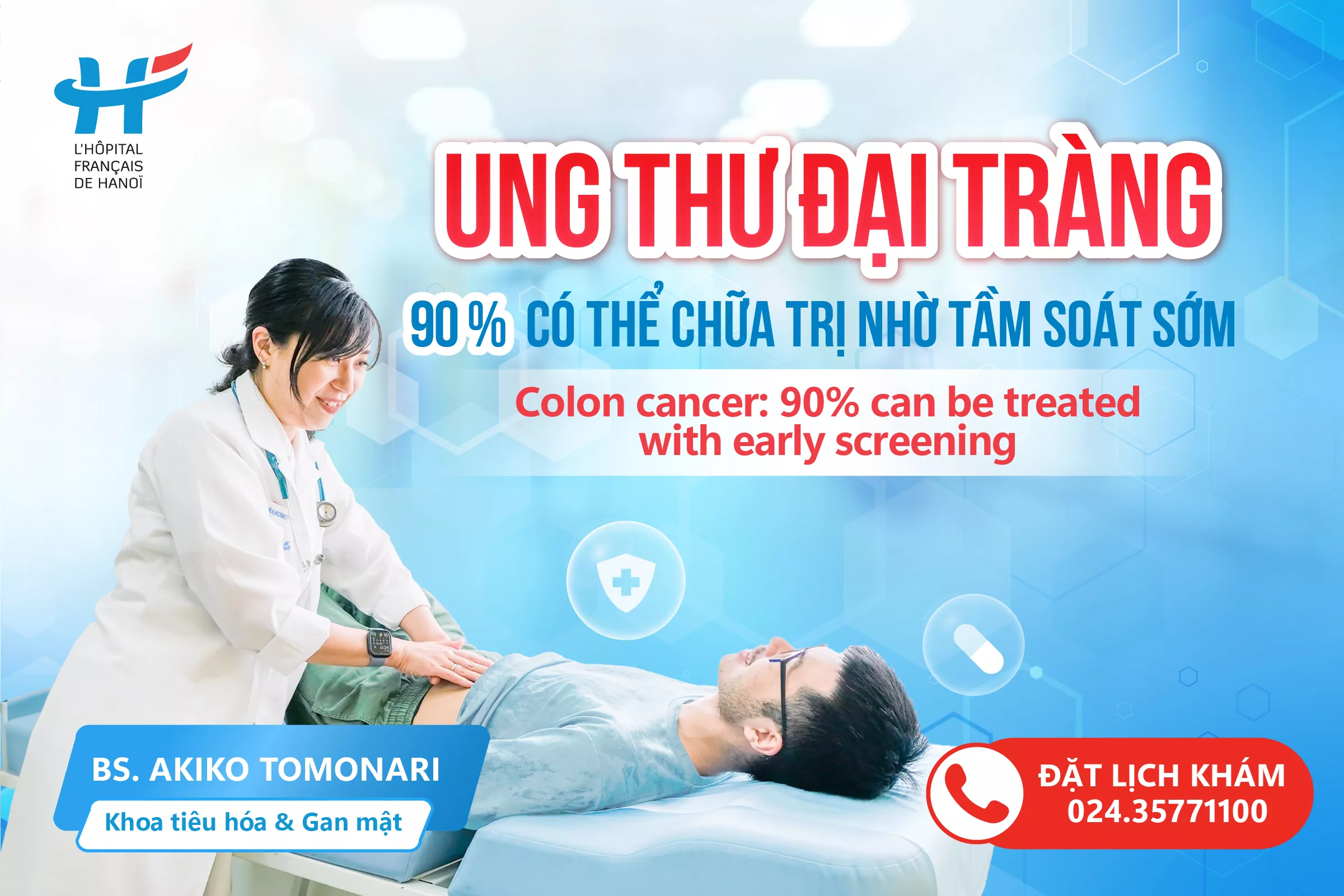 UNG THƯ ĐẠI TRÀNG – 90% CÓ THỂ CHỮA TRỊ NHỜ TẦM SOÁT SỚM