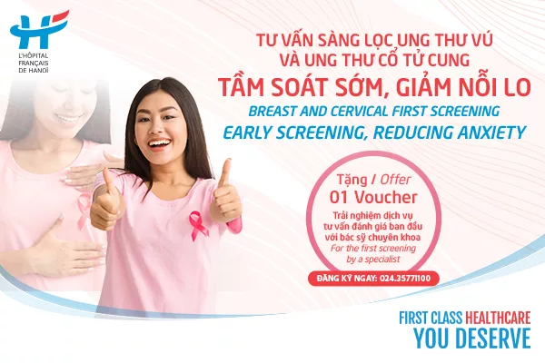 TƯ VẤN SÀNG LỌC UNG THƯ VÚ VÀ UNG THƯ CỔ TỬ CUNG – TẦM SOÁT SỚM, GIẢM NỖI LO