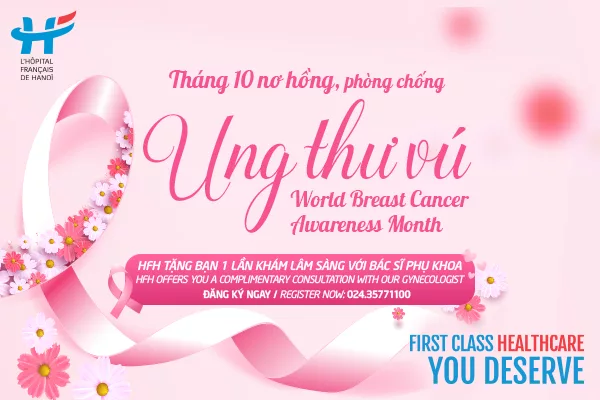 THÁNG 10 NƠ HỒNG, NÂNG CAO NHẬN THỨC &amp; PHÒNG CHỐNG UNG THƯ VÚ