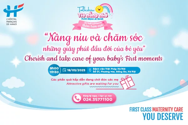 Talkshow Tia Nắng Nhỏ 18/03/2023: “ Nâng niu và chăm sóc những giây phút đầu đời của bé yêu”