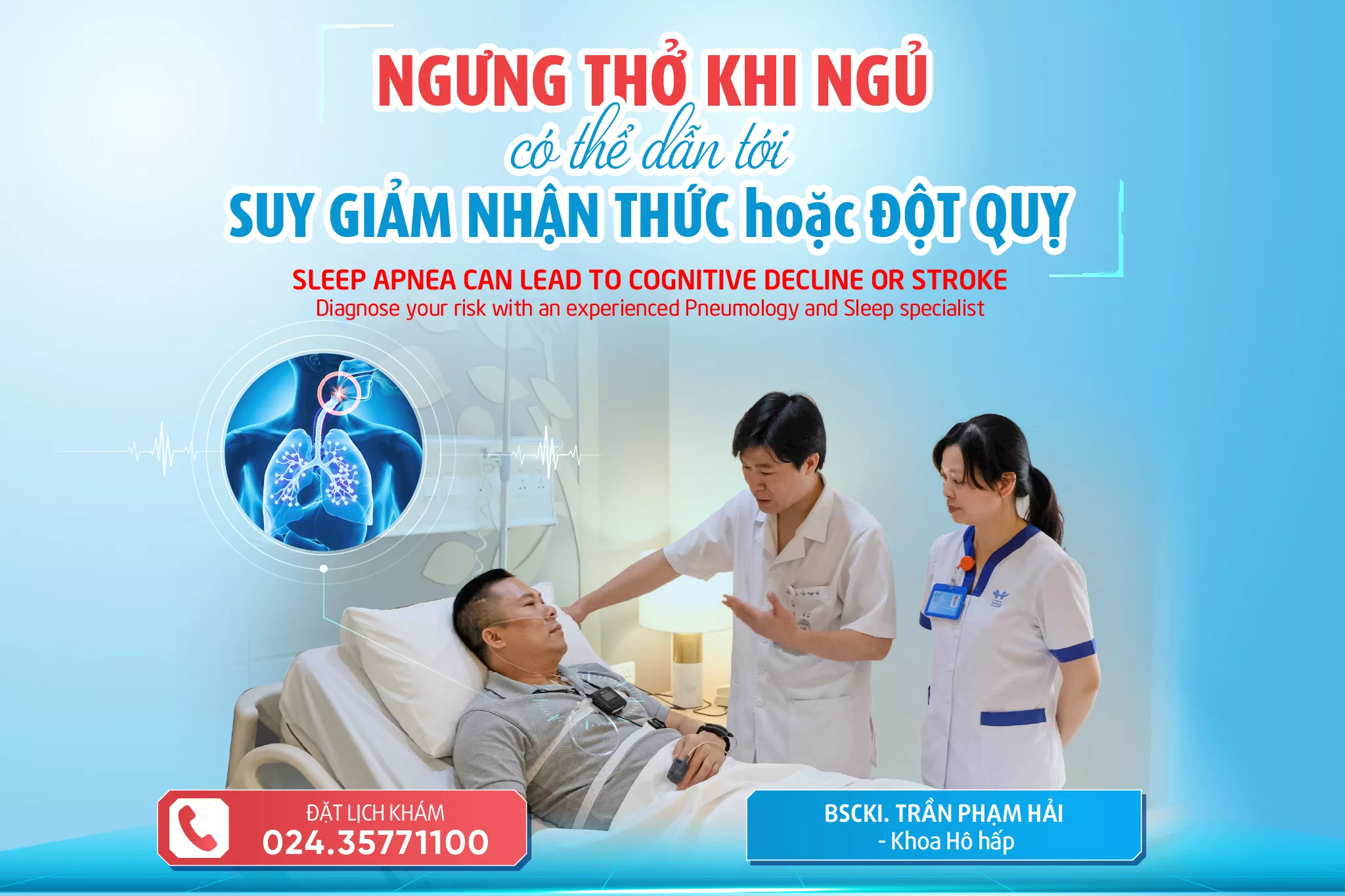 NGƯNG THỞ KHI NGỦ CÓ THỂ DẪN TỚI SUY GIẢM NHẬN THỨC HOẶC ĐỘT QUỴ
