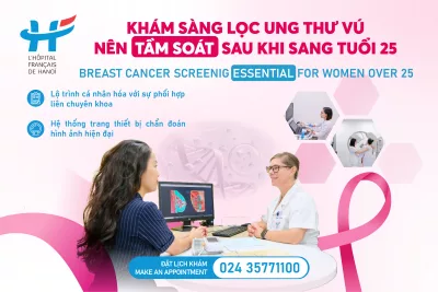 KHÁM SÀNG LỌC UNG THƯ VÚ - NÊN TẦM SOÁT SAU KHI SANG TUỔI 25