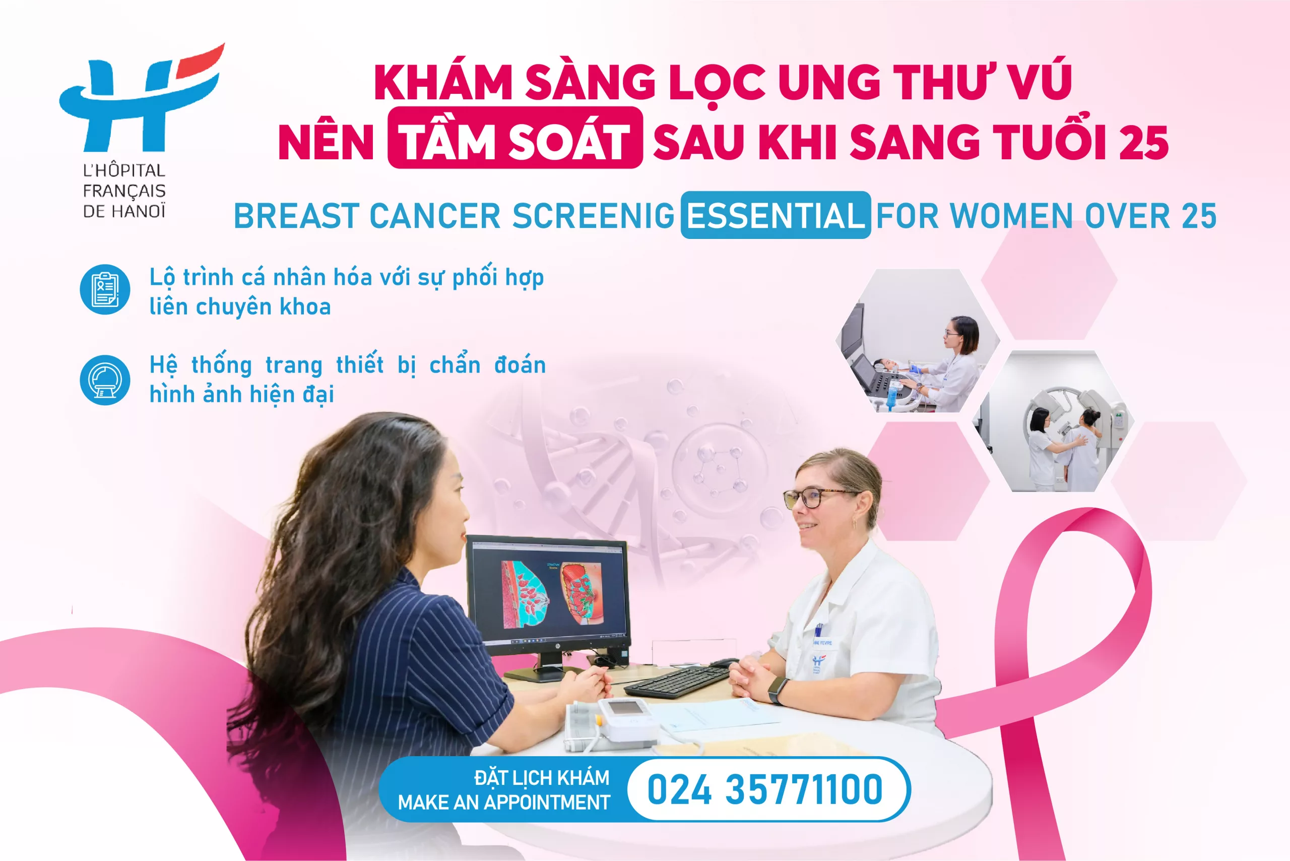 KHÁM SÀNG LỌC UNG THƯ VÚ – NÊN TẦM SOÁT SAU KHI SANG TUỔI 25