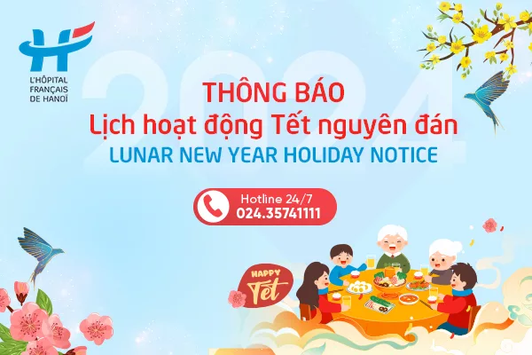 THÔNG BÁO LỊCH HOẠT ĐỘNG TẾT NGUYÊN ĐÁN 2024