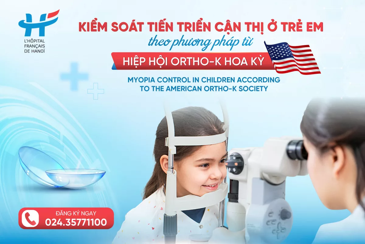 KIỂM SOÁT TIẾN TRIỂN CẬN THỊ Ở TRẺ EM THEO PHƯƠNG PHÁP TỪ HIỆP HỘI ORTHO-K HOA KỲ