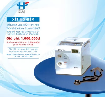 HFH triển khai xét nghiệm tìm vi khuẩn H.pylori qua hơi thở