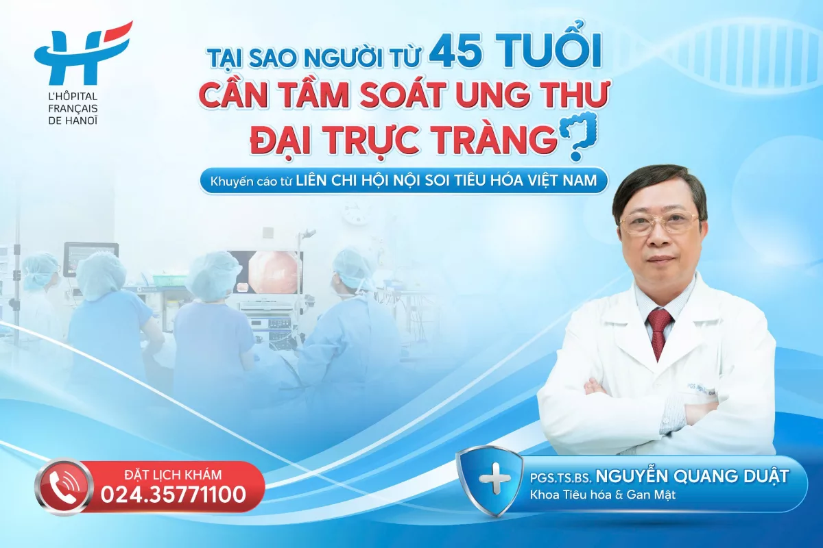 TẠI SAO NGƯỜI TỪ 45 TUỔI CẦN TẦM SOÁT UNG THƯ ĐẠI TRỰC TRÀNG?