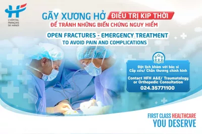 GÃY XƯƠNG HỞ - ĐIỀU TRỊ KỊP THỜI ĐỂ TRÁNH NHỮNG BIẾN CHỨNG NGUY HIỂM